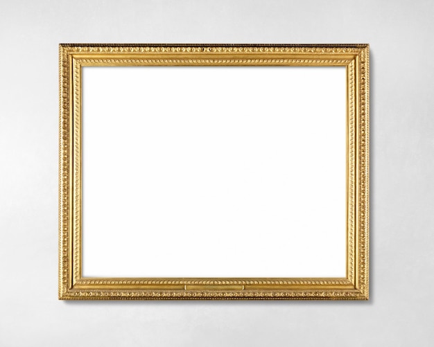 Modelo de marco de imagen de diseño dorado vintage psd