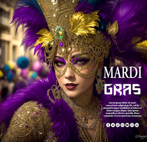 PSD el modelo de mardi gras