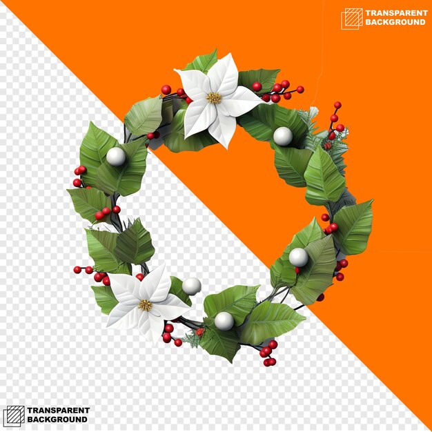 Modelo minimalista 3D de coroa de Natal