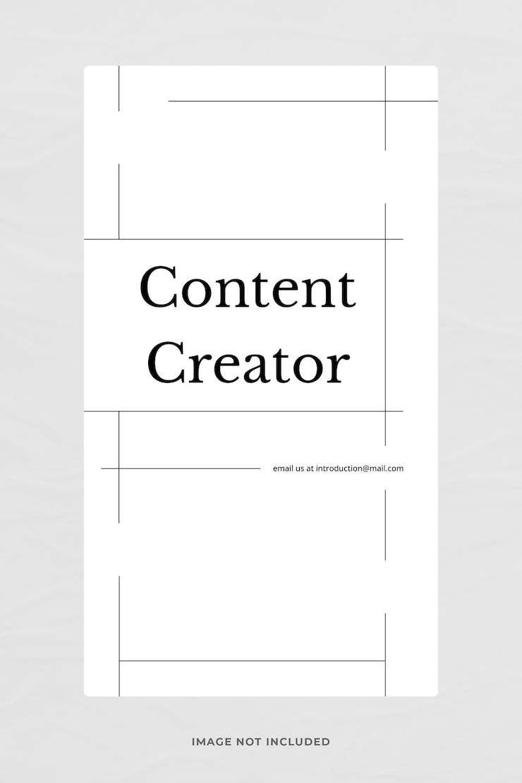 PSD modelo minimalista de stories do instagram com design de efeito de linha
