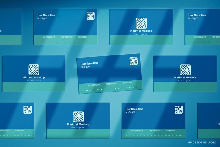 Modelo mínimo de tarjeta de visita en formato PSD