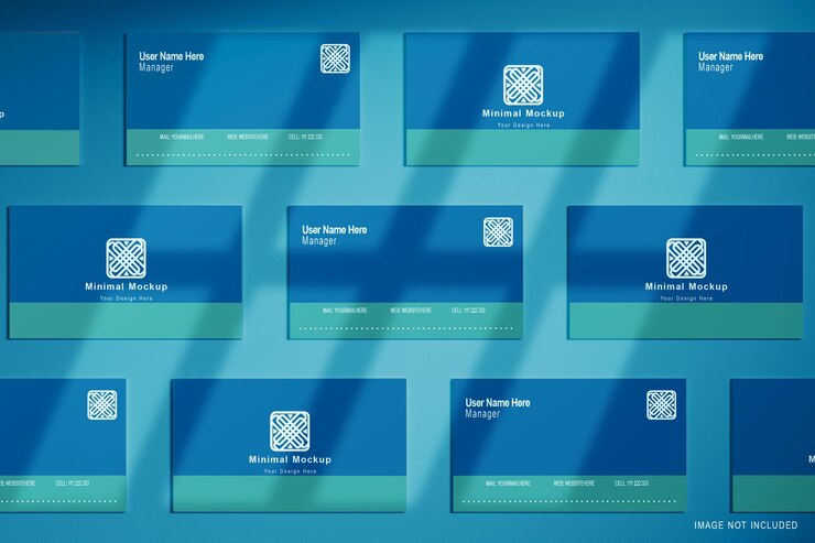 Modelo mínimo de tarjeta de visita en formato PSD