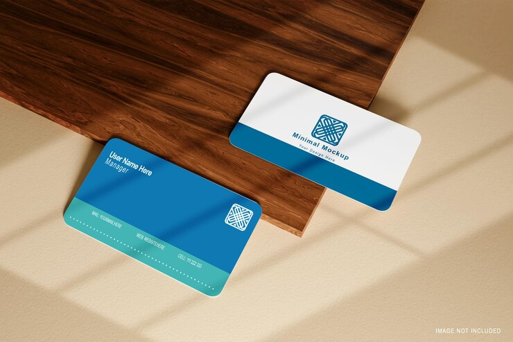 Modelo mínimo de tarjeta de visita en formato PSD