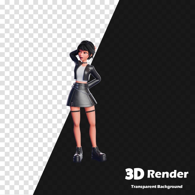 un modelo de un modelo 3D de una figura 3D