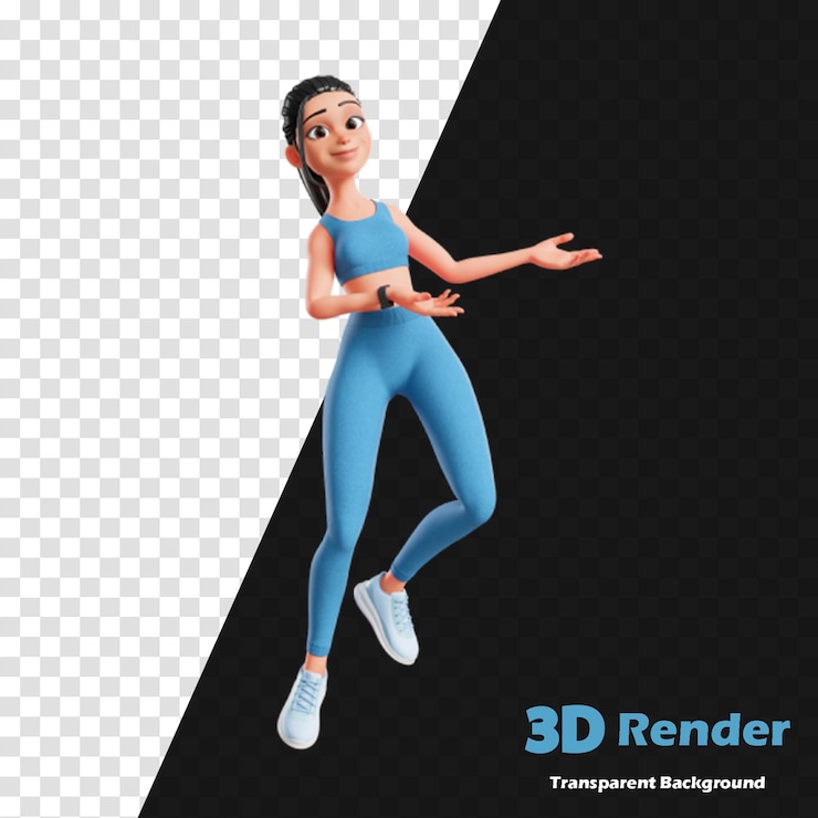 PSD un modelo de un modelo 3d con el modelo 3d en la parte inferior