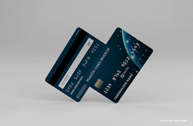 modelo moderno de maquete de cartão de crédito ou banco