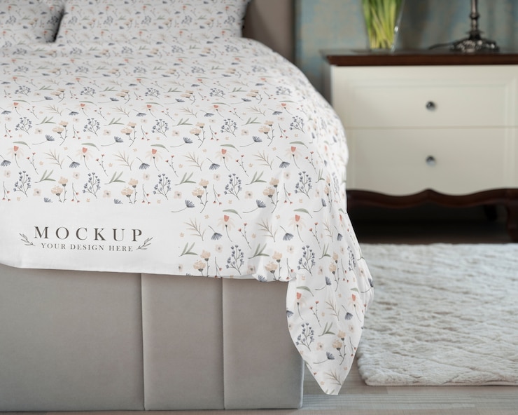 PSD modelo de patrón de la ropa de cama