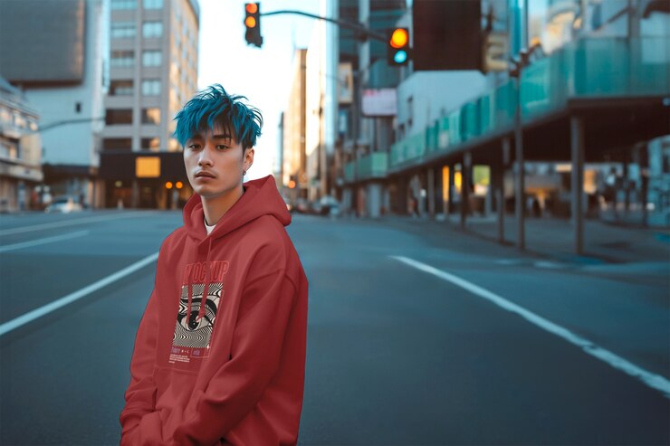 PSD modelo de una persona asiática con ropa