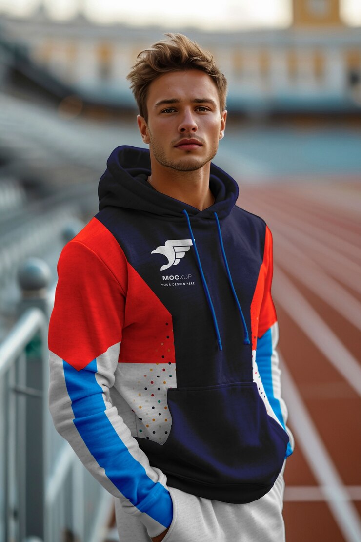 PSD modelo de persona con ropa deportiva