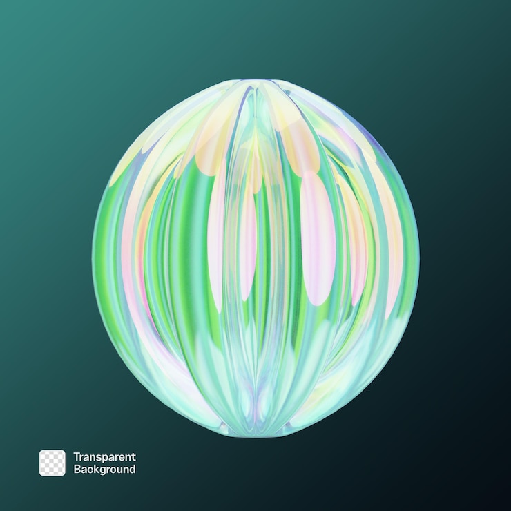PSD modelo png de forma abstrata 3d do chrome