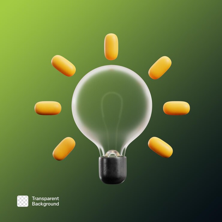 PSD modelo png de ilustração de energia ecológica 3d