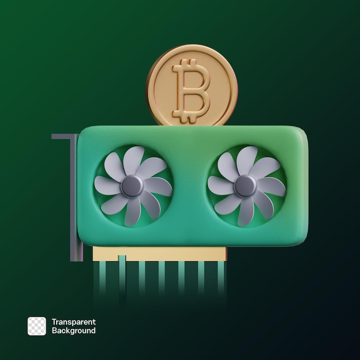 PSD modelo png de ilustração de ícone de criptomoeda em renderização 3d