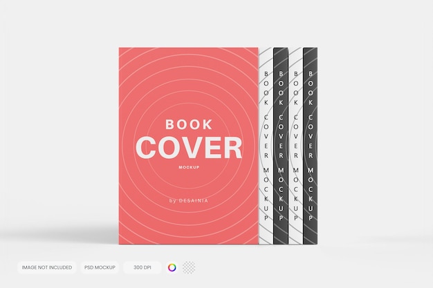 El modelo de portada de libro limpio presenta un diseño minimalista perfecto para mostrar nuevas publicaciones