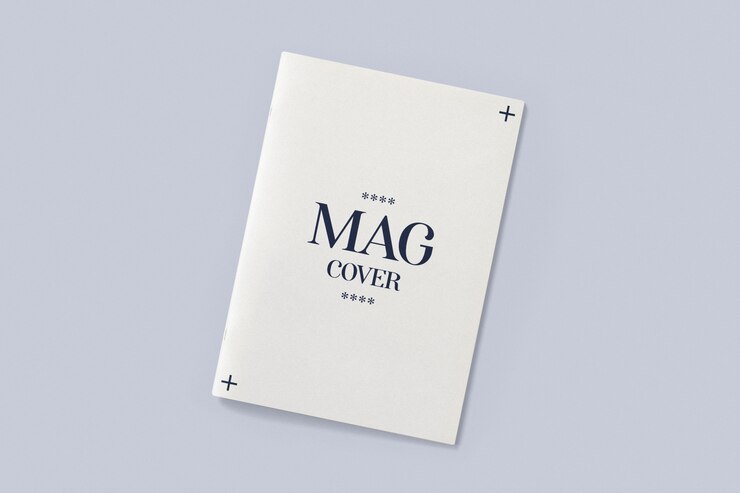 PSD modelo de portada de una revista