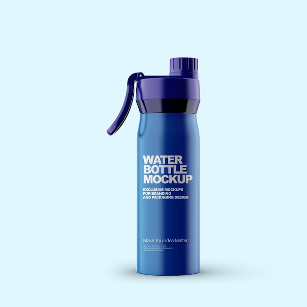 PSD modelo premium de mockup de garrafa de água esportiva