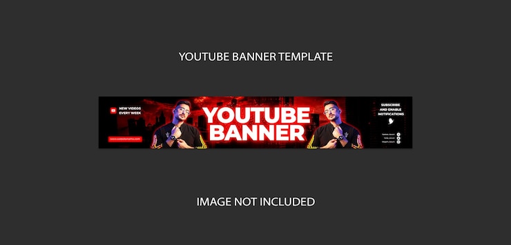 PSD modelo psd de capa de banner profissional do youtube em psd