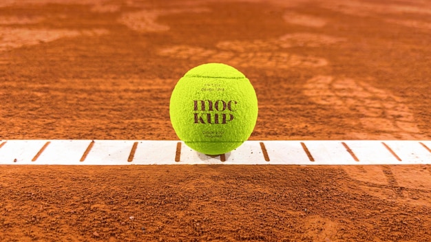 PSD modelo psd de maquete de bola de tênis