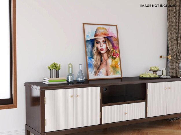 Modelo PSD de maquete de quadro de foto