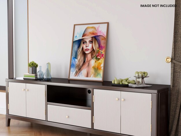 Modelo PSD de maquete de quadro de foto