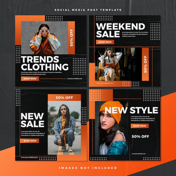 PSD modelo psd de venda de moda urbana em negrito