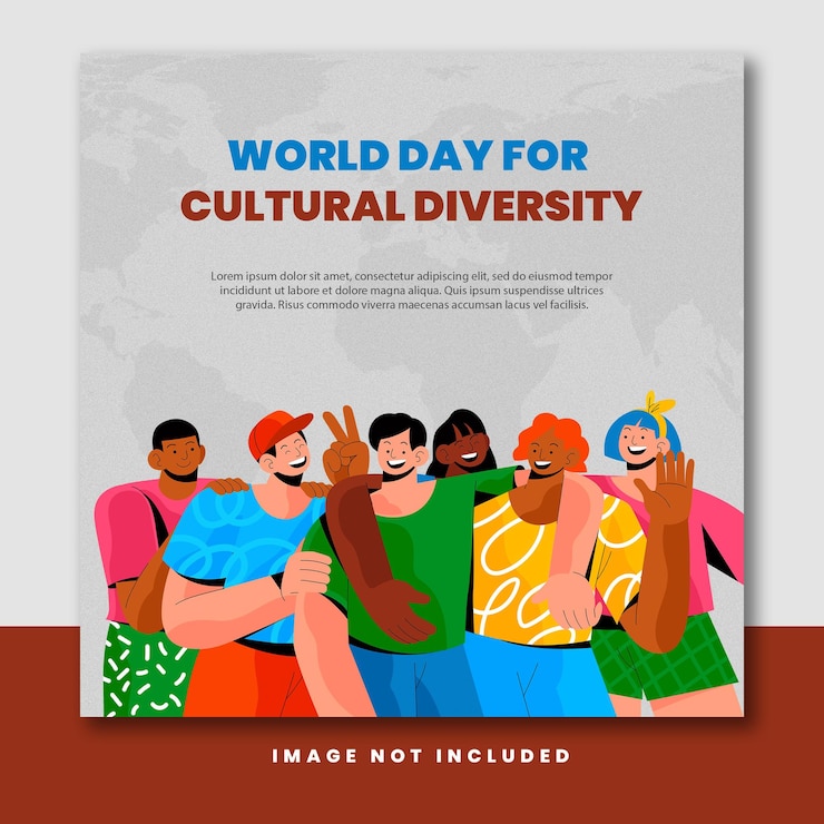 PSD modelo psd do dia mundial da diversidade cultural