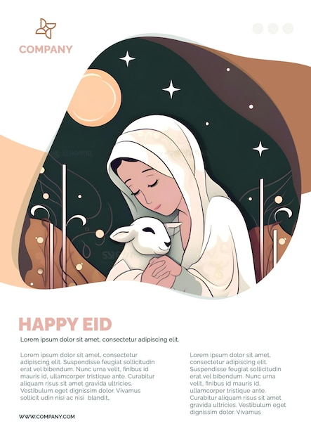 PSD modelo psd eid mubarak com elegância caligráfica comemorando a arte do eid