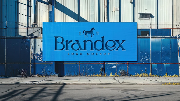 PSD modelo de publicidad de alta calidad para señalización al aire libre