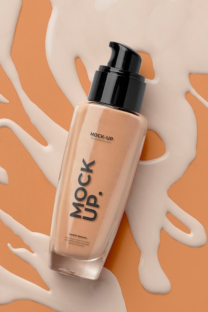 Modelo publicitário de natureza morta da fundação