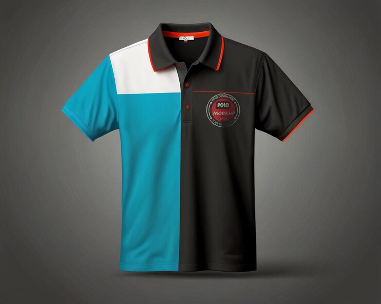 Modelo realista de la camiseta de polo Generativo ai