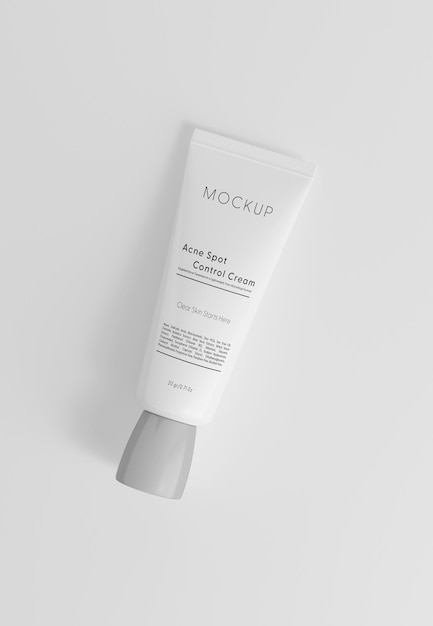 Modelo realista de tubo de creme para cuidados com a pele