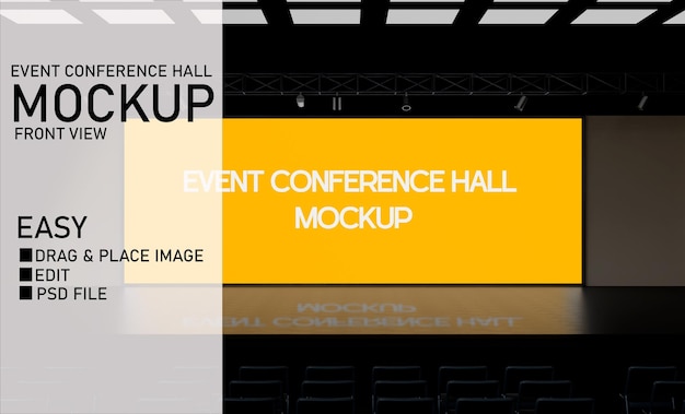 Modelo de sala de conferencias para eventos
