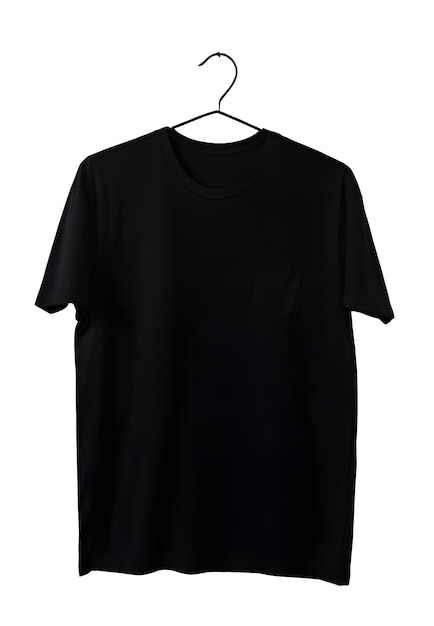 PSD modelo simple de camiseta negra para hombres