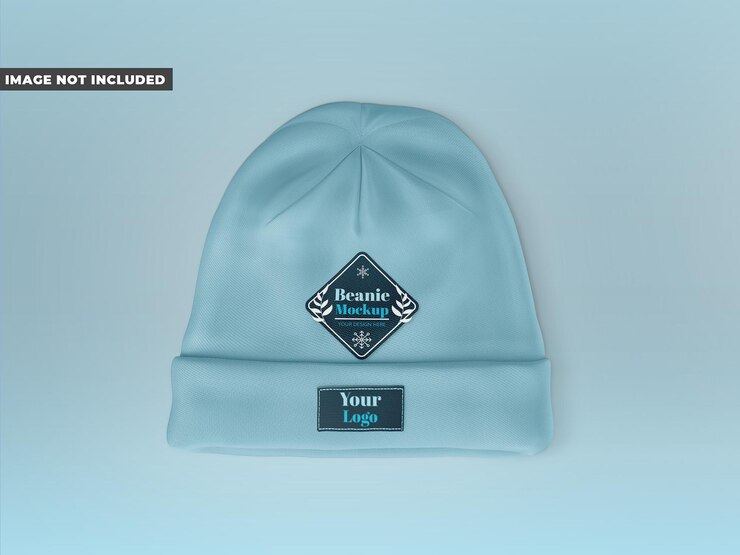 PSD modelo de sombrero de punto de beanie
