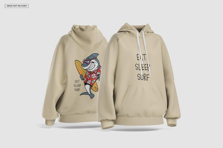 PSD modelo de sudadera con capucha