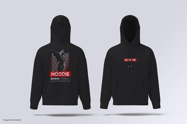 Modelo de sudadera con capucha