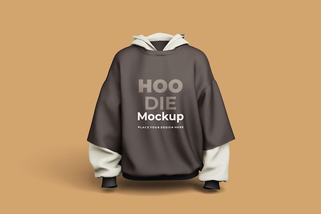 Modelo de sudadera con capucha