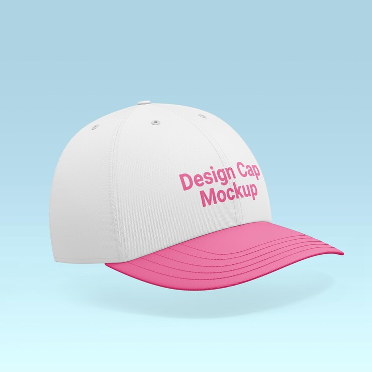 PSD modelo de tapa blanca en blanco diseño delantera y trasera aislado sobre fondo blanco