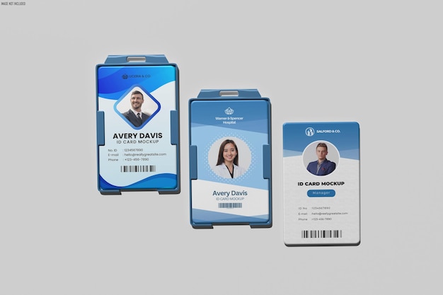 Modelo de tarjeta de identificación