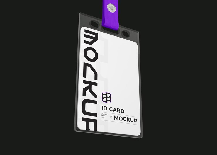 PSD modelo de tarjeta de identificación