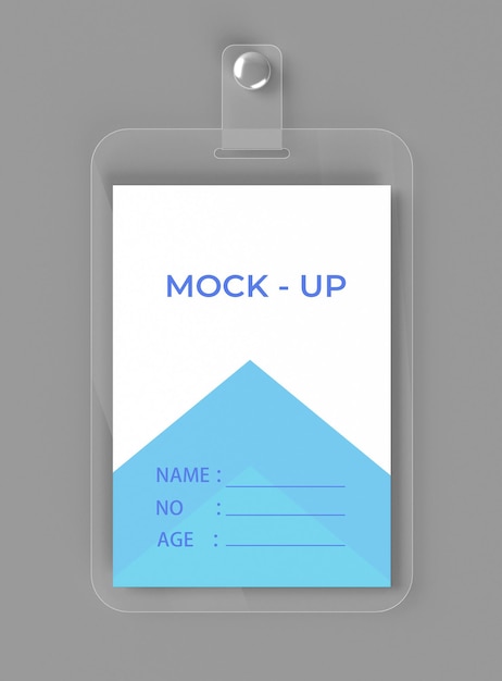 modelo de tarjeta de identificación