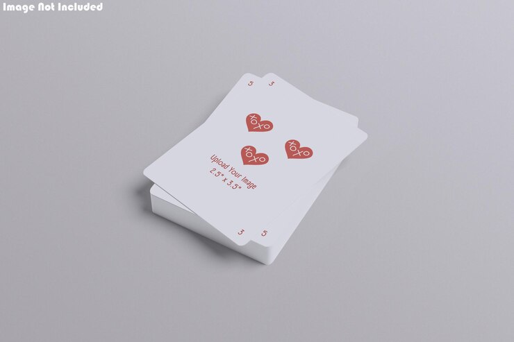 PSD modelo de tarjeta de juego