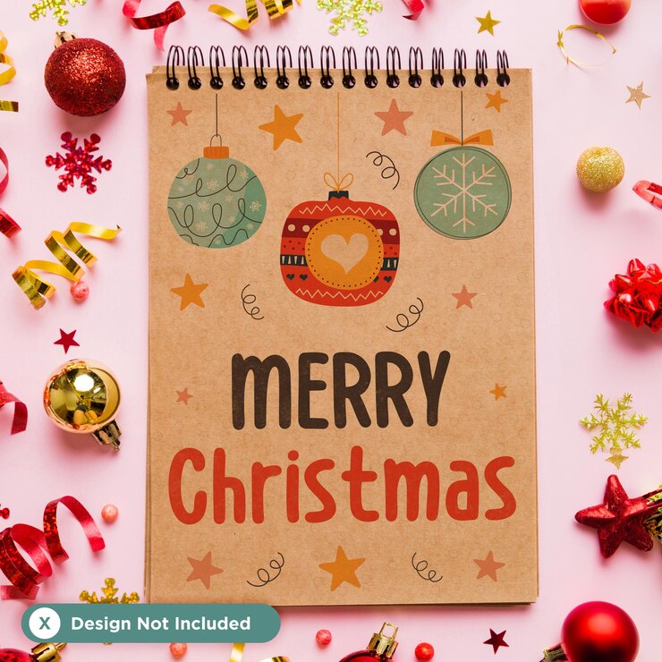 PSD modelo de tarjeta de navidad