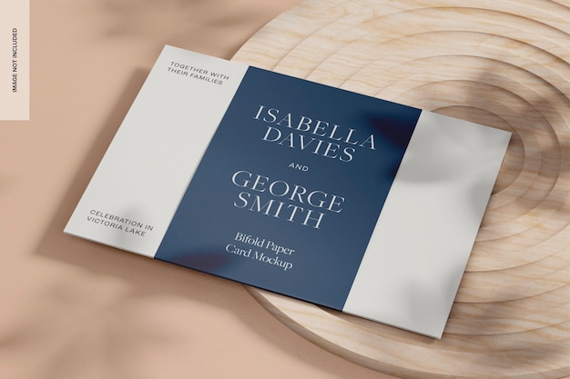 Modelo de tarjeta de papel plegable