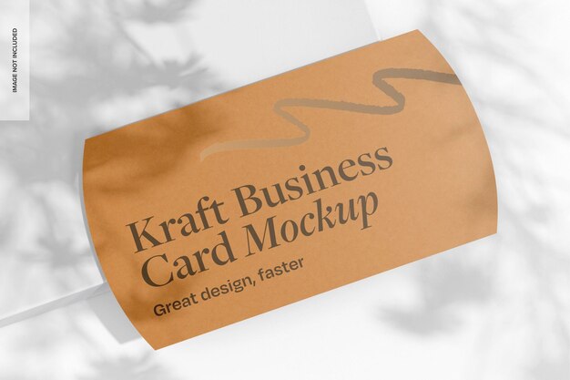 Modelo de tarjeta de papel profesional Kraft
