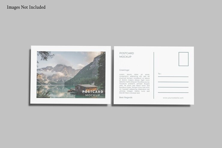 modelo de tarjeta postal