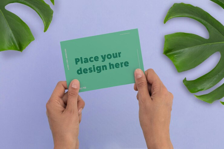 PSD modelo de tarjeta postal