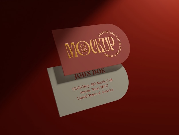 Modelo de tarjeta de visita en 3D