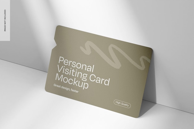 Modelo de tarjeta de visita personal
