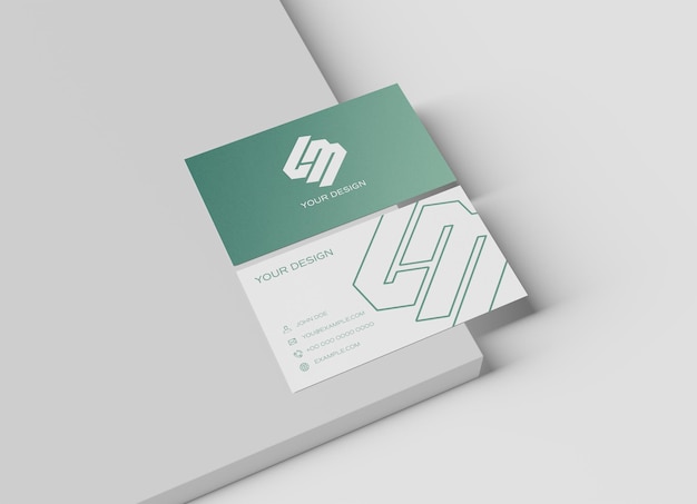 Modelo de tarjeta de visita con textura
