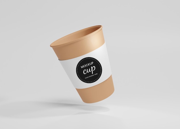Modelo de taza de café de papel